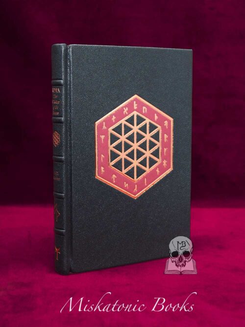 RUNA: The Wisdom of the Runes by A.D. Mercer - SIGNED Fine Deluxe Leather Bound Edition In Custom Solander Box with Wood Runes.