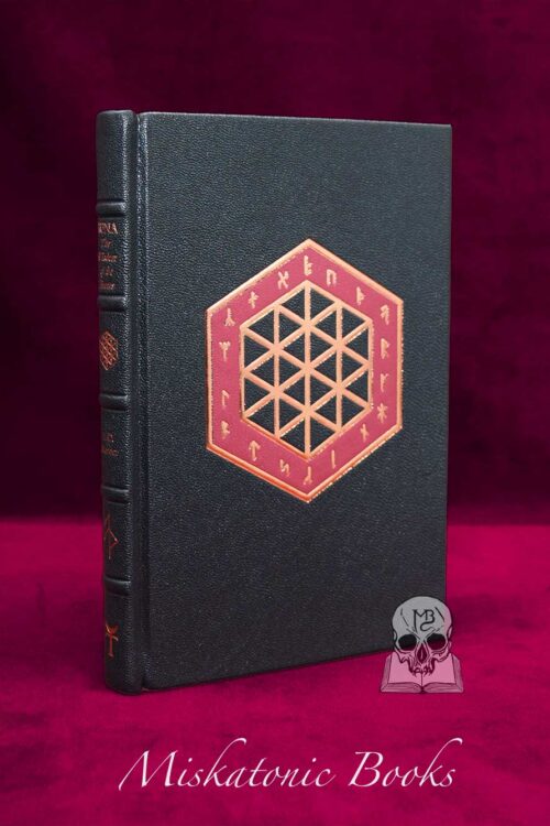 RUNA: The Wisdom of the Runes by A.D. Mercer - SIGNED Fine Deluxe Leather Bound Edition In Custom Solander Box with Wood Runes.