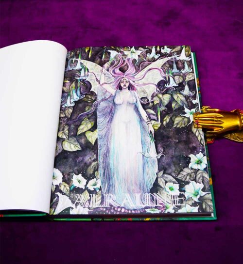 ALRAUNE: THE POISONERS GUILD by Chthonia, Rebecca Beyer, Tugce Okay and more - Deluxe Half Bound in Leather and Marbled Boards Artisanal Edition in Custom Slipcase - Image 4