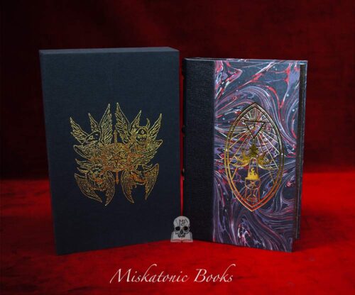 LIBER HVHI: The Magick of the Adversary - Michael W. Ford - Deluxe Quarter Bound in Leather and Marbled Boards with Custom Slipcase