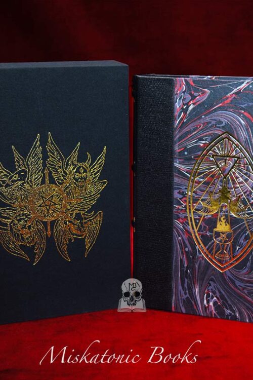 LIBER HVHI: The Magick of the Adversary - Michael W. Ford - Deluxe Quarter Bound in Leather and Marbled Boards with Custom Slipcase