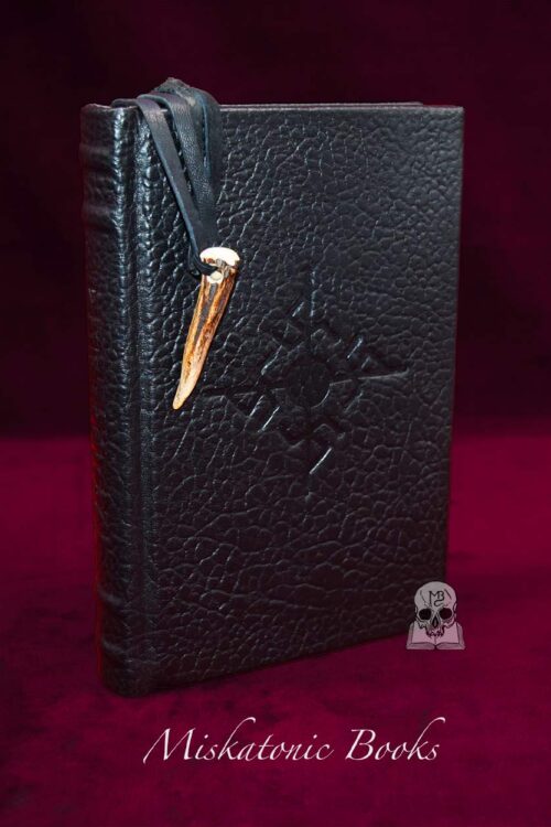 THURSAKYNGI Vol I The Essence of Thursian Sorcery by EKORTU - BOOK Bound in Goatskin, with Crow Feather and Talisman