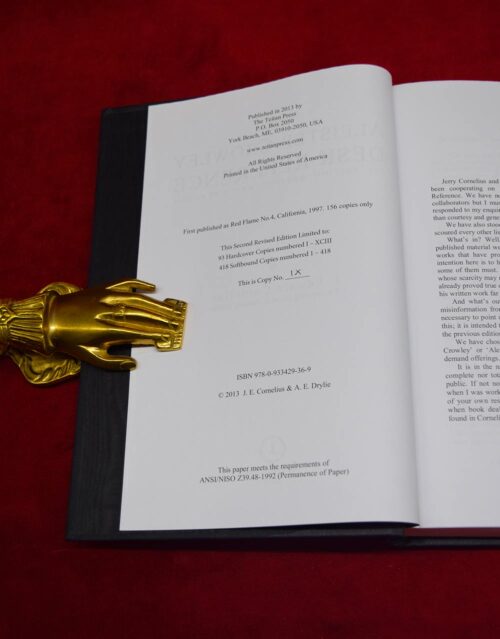 THE ALEISTER CROWLEY DESK REFERENCE by J. Edward Cornelius & - 2nd Edition: Revised and Enlarged Limited Edition Hardcover - Image 3