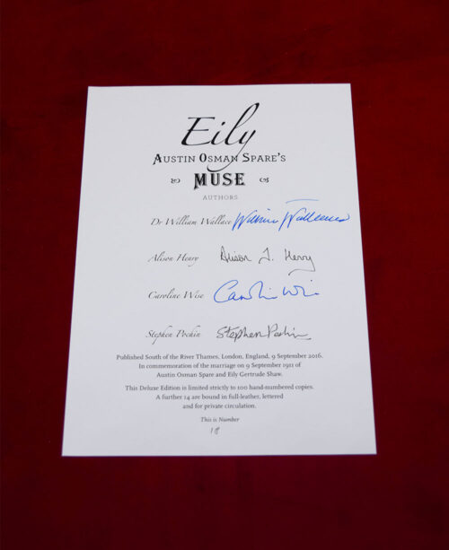 Eily: Austin Spare’s Muse by Dr William Wallace - Deluxe Limited Edition Hardcover in Custom Slipcase - Image 3