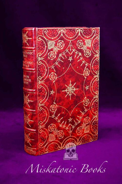 The Satanic Bible and The Satanic Rituals by Anton Szandor LaVey - Two Classics Bound in One Hardcover Special Edition and Custom Rebinding by Nate McCall
