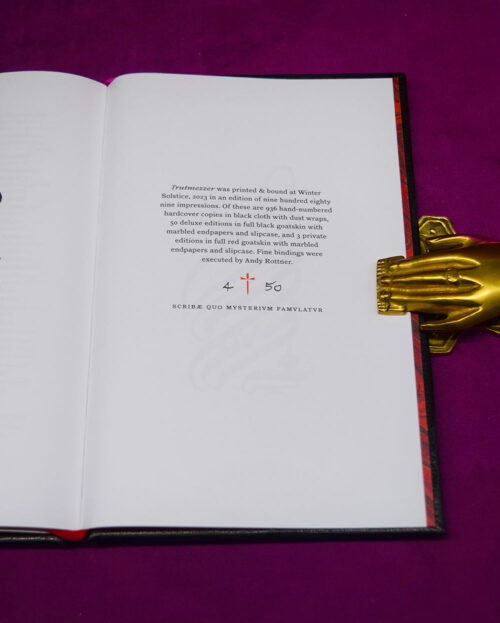 TRUTMEZZER: A Blade of Two Ways by Frater Acher - Deluxe Leather Bound Limited Edition Hardcover in Custom Slipcase - Image 5