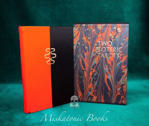 TWO ESOTERIC TAROTS by Peter Mark Adams & Christophe Poncet - Deluxe Leather Bound Limited Edition Hardcover in Custom Slipcase