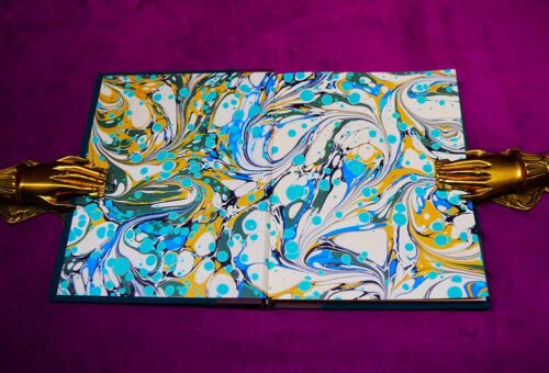THE EDWARD KELLEY MANUSCRIPT - Deluxe Limited Edition Quarter Bound in Leather with Custom Marbled Slipcase - Image 2