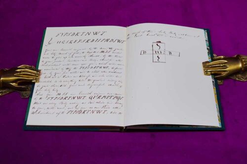 THE EDWARD KELLEY MANUSCRIPT - Deluxe Limited Edition Quarter Bound in Leather with Custom Marbled Slipcase - Image 3