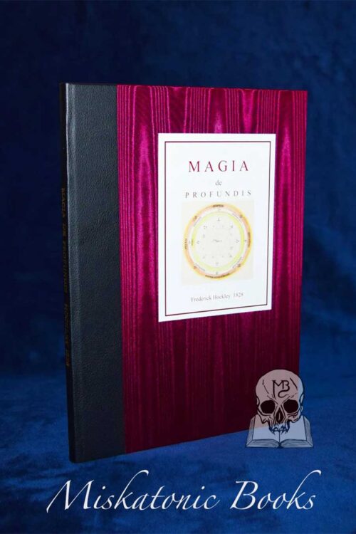 MAGIA DE PROFUNDIS by Frederick Hockley - Limited Edition Hardcover Quarter Bound in Black Kidskin and Moire Silk
