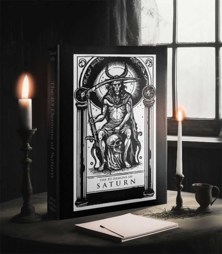 THE 83 DEMONS OF SATURN by David Mllr - Leather Bound Limited Edition + Tarot Card Deck