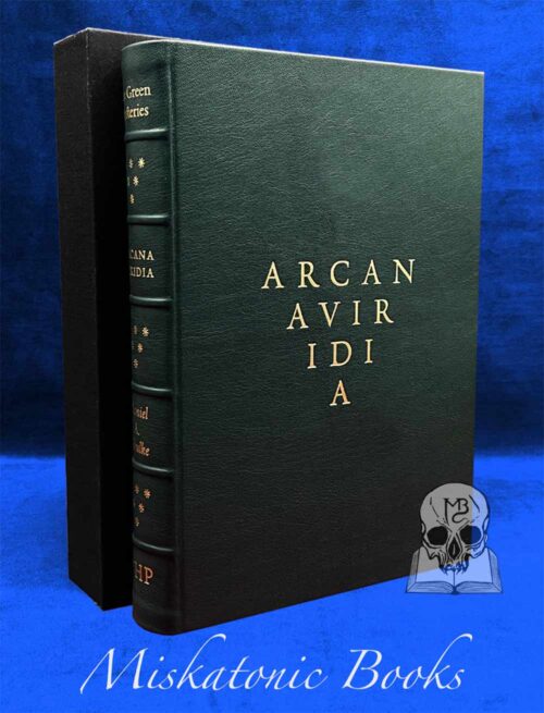 THE GREEN MYSTERIES Arcana Viridia: An Occult Herbarium by Daniel A. Schulke - Signed Deluxe Leather Bound Limited Edition Hardcover in Custom Slipcase