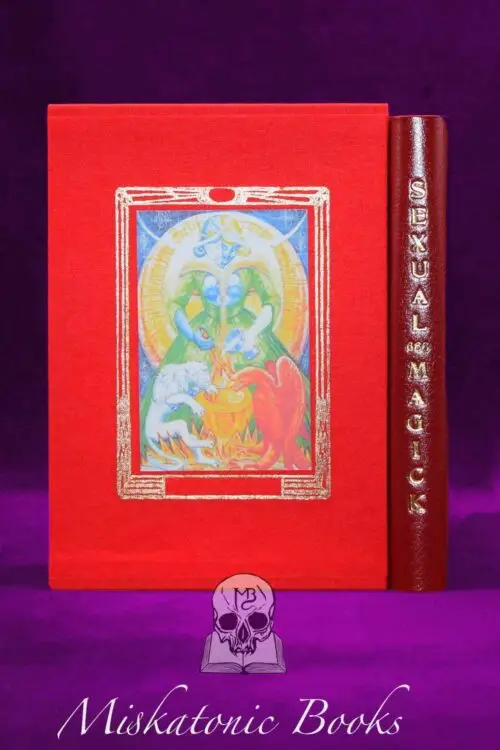 SEXUAL MAGICK: (Amor Divina) Templar Secrets of Divine Love, Hymn to Pan with performance notes by A. Crowley. The Gnostic Neo-Christians by T. Reuss - SPECIAL Deluxe Leather Bound Limited Edition in Custom Slipcase - Image 2