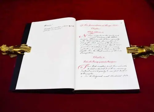 AUREA CATENA HOMERI: The Golden Chain of Homer by Anton Joseph Krchweger (Golden Dawn Manuscript Series) Bound in Quarter Leather and Silk Limited Edition Hardcover - Image 3