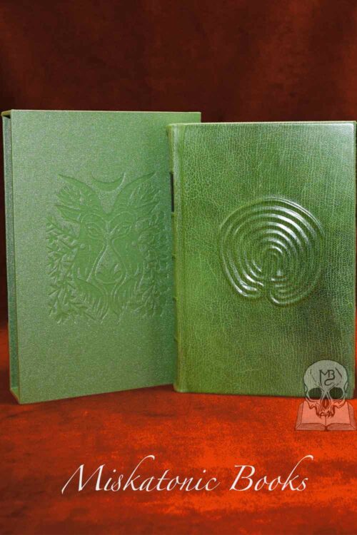 TRADITIONAL WITCHCRAFT: A Cornish Book of Ways by Gemma Gary - in Artisan Green Goat Leather in Slipcase Special Fine Edition with Original Art one of only 5 copies!