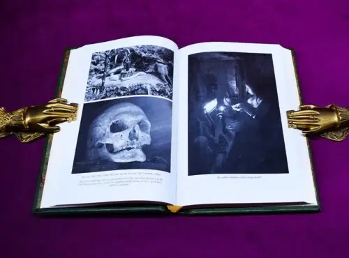 TRADITIONAL WITCHCRAFT: A Cornish Book of Ways by Gemma Gary - in Artisan Green Goat Leather in Slipcase Special Fine Edition with Original Art one of only 5 copies! - Image 6