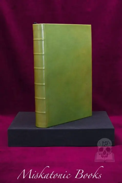 THE GREEN MYSTERIES Arcana Viridia: An Occult Herbarium by Daniel A. Schulke - PROTOTYPE Deluxe Leather Bound Limited Edition Hardcover in Custom Slipcase