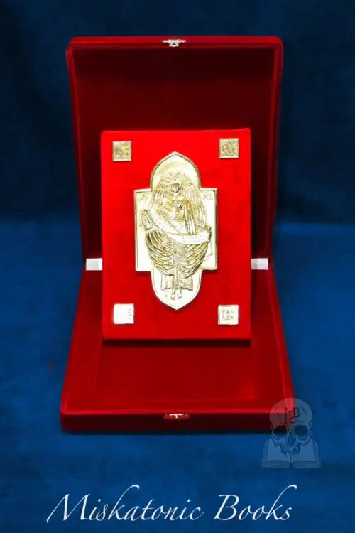 The Book of the Law * Liber AL vel Legis  (The Aiwass Edition) -  Holy Book for the Gnostic Mass - Hardcover Edition Bound in Red Velvet with Custom Hard Velvet Box