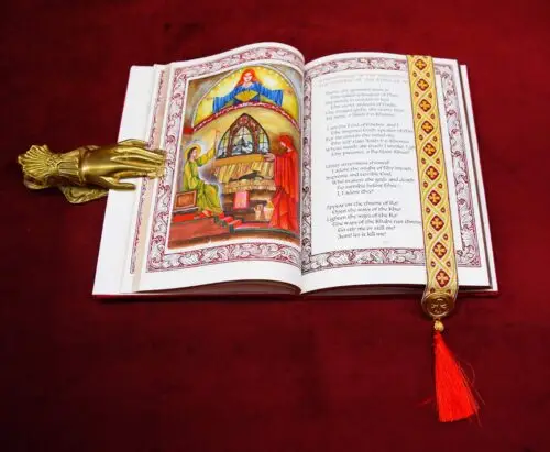 The Book of the Law * Liber AL vel Legis  (The Aiwass Edition) -  Holy Book for the Gnostic Mass - Hardcover Edition Bound in Red Velvet with Custom Hard Velvet Box - Image 4