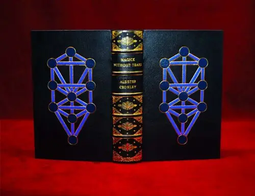 MAGICK WITHOUT TEARS by Aleister Crowley - First Printing Hardcover, Custom Bound by Artisan Bookbinder Nate McCall - Image 2