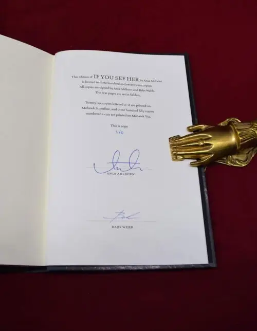 IF YOU SEE HER by Ania Ahlborn with Illustrations by Babs Webb - Signed Limited Edition Hardcover in Custom Wood Box - Image 5
