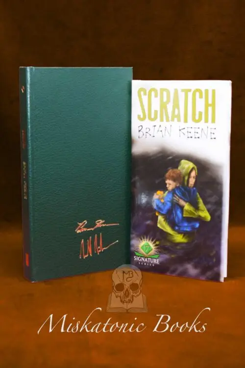 SCRATCH by Brian Keene - Deluxe Leather Bound Lettered Edition in Custom Traycase this being letter "A" of 26