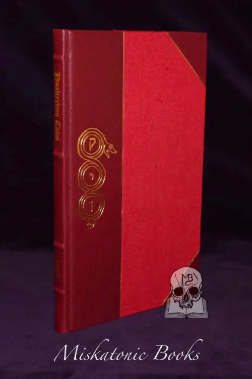 THE PSALTER OF CAIN by Andrew D. Chumbley, Daniel A. Schulke, Robert Fitzgerald and others (Deluxe three quarter crimson leather in custom slipcase)