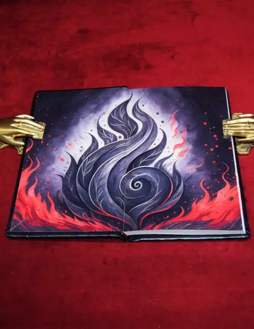 Black Flame Endsheets