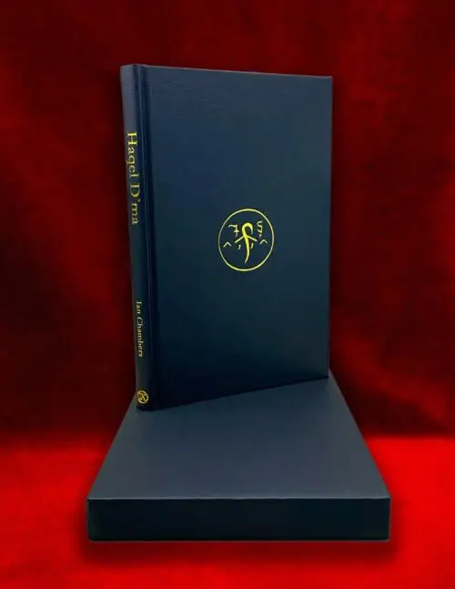 HAQEL D'MA: Accursed Lore and Magic from the Field of Blood by Ian Chambers (Special Leather Bound Limited Hardcover in Custom Slipcase)