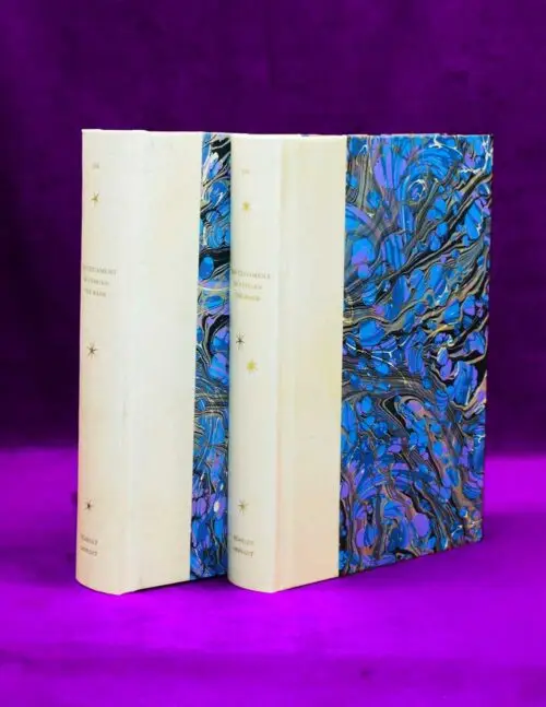THE TESTAMENT OF CYPRIAN THE MAGE 2 volume set by Jake Stratton Kent (Deluxe Quarter-bound in veiny vellum, numbered and slipcased)