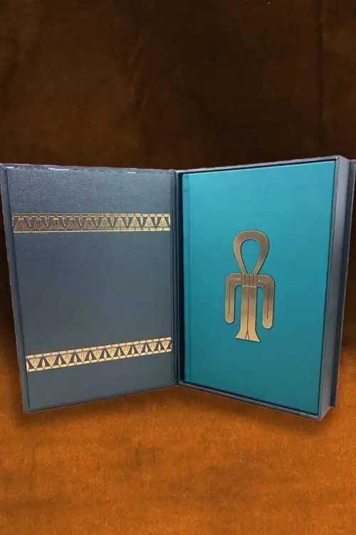 OFFERING TO ISIS: Knowing the Goddess through Her Sacred Symbols by M. Isidora Forrest - Deluxe Leather Bound Limited Edition Hardcover in Custom Traycase