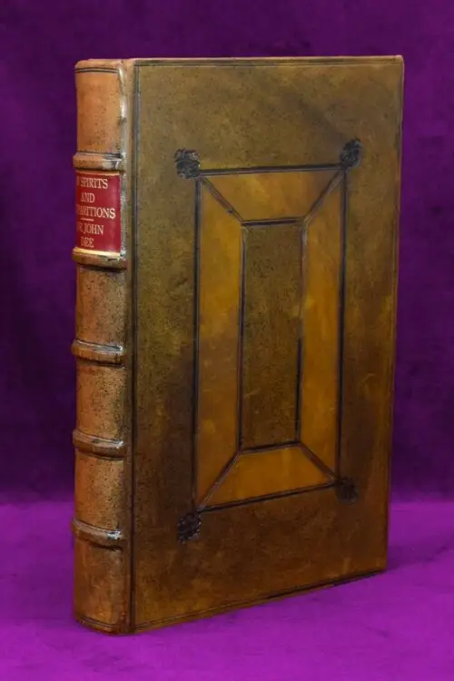 OF SPIRITS AND APPARITIONS by John Dee - Deluxe Leather Bound Edition in Custom Slipcase