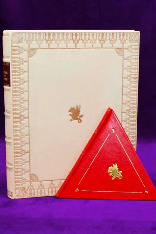 TRIANGULAR BOOK OF ST. GERMAIN (Special Deluxe Limited Edition in Full Red Leather with Custom Traycase bound by Nate McCall)