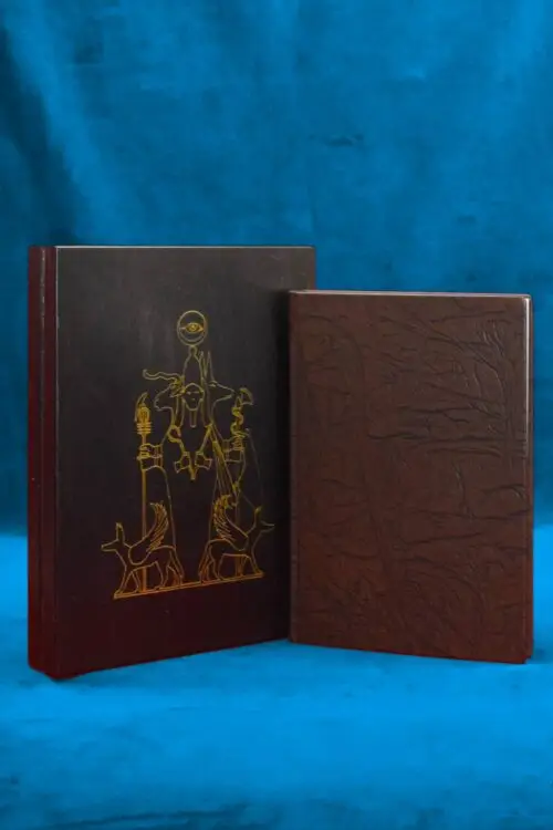 THE FACELESS GOD by Dr. Tomas Vincente - Deluxe Leather Bound Auric Edition in Custom Wood Box
